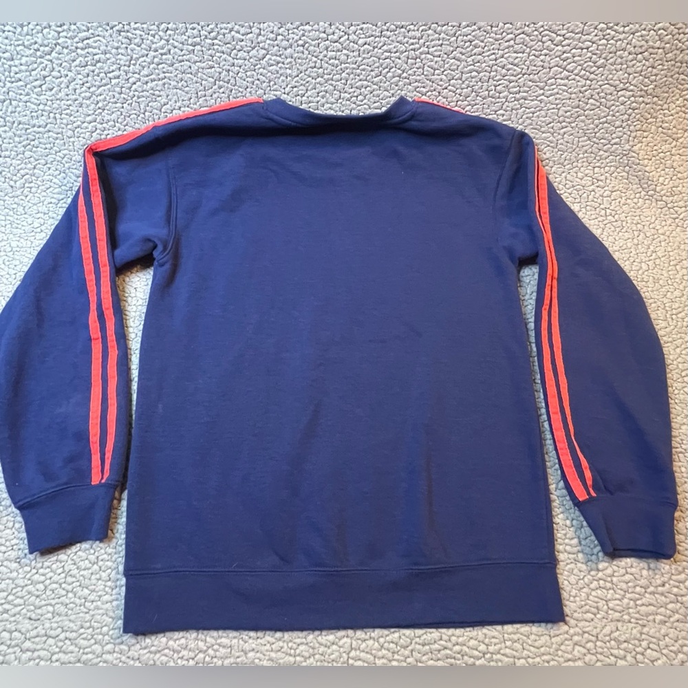Peanuts Long Sleeve Sweatshirt Womens Size Small Blue And Red Stripes - Picture 2 of 9